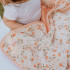 Baby Textil prekrivač od muslina Cvetići, 85x100cm 