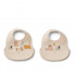 Liewood silik portikla 2pcs Ember,CatsandDogs/Sand 