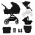 Kinderkraft kolica Yoxi 3u1 Mink Pro Pure Black