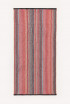 Stefan peškir za plažu Finelle crvene pruge,75x150 