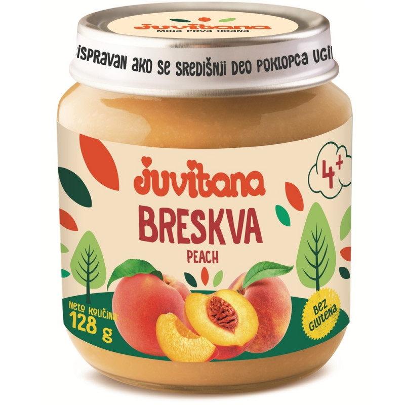 Juvitana kašica breskva 128g 