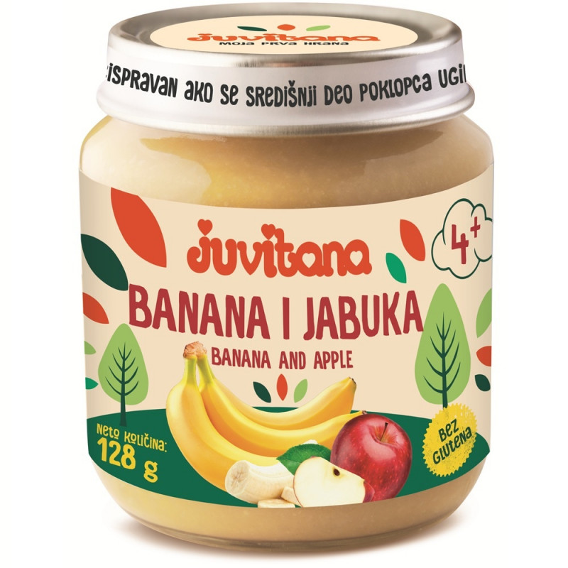 Juvitana kašica banana i jabuka 128g 
