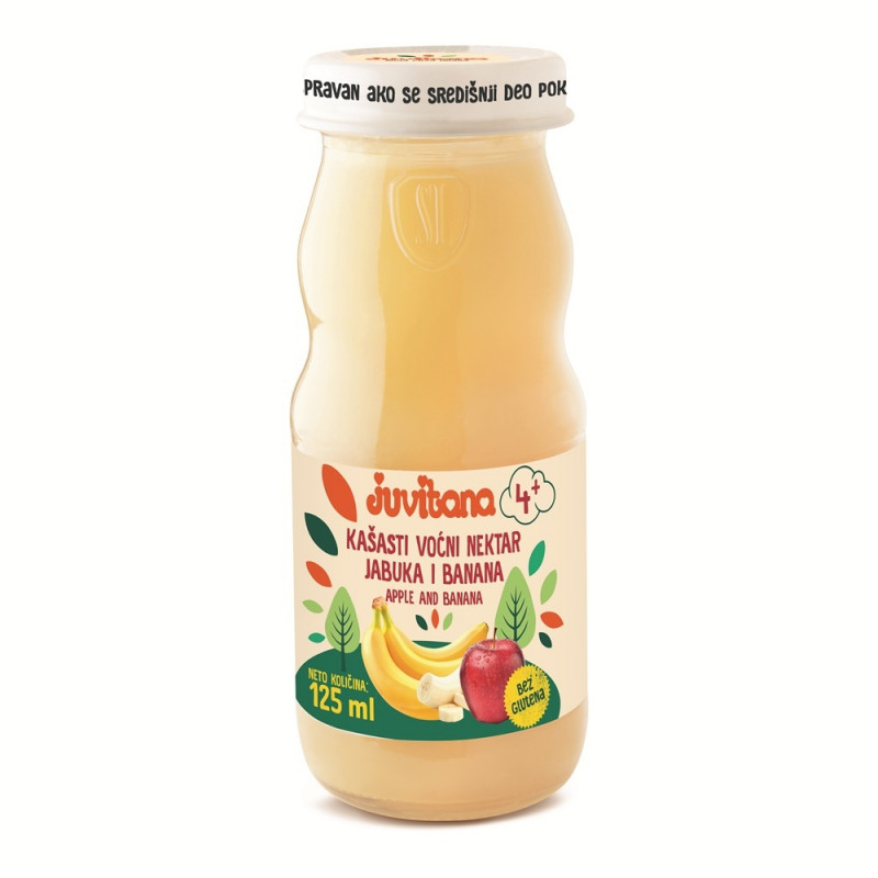 Juvitana kašasti sok jabuka i banana 125ml 