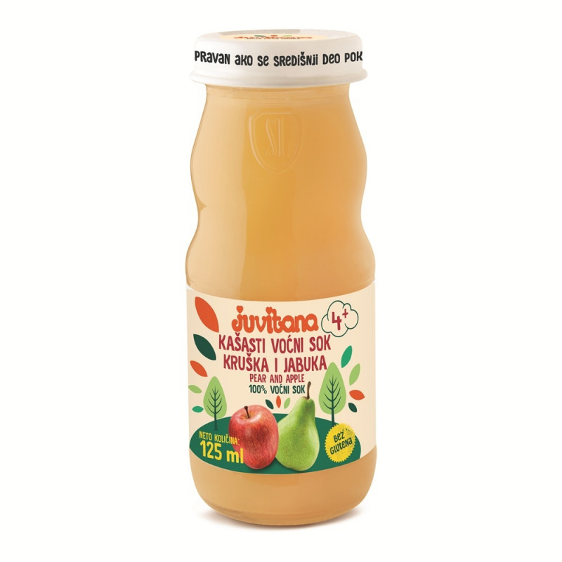 Juvitana kašasti sok kruška i jabuka 125ml 