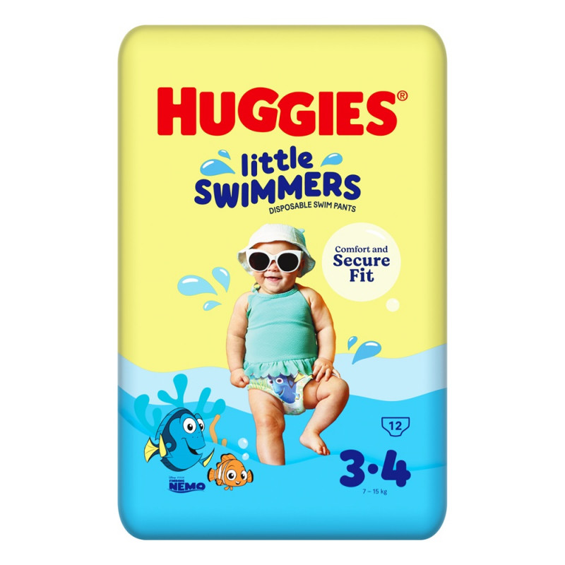 Huggies pelene za kupanje vel. 3-4 7-15kg 12kom 