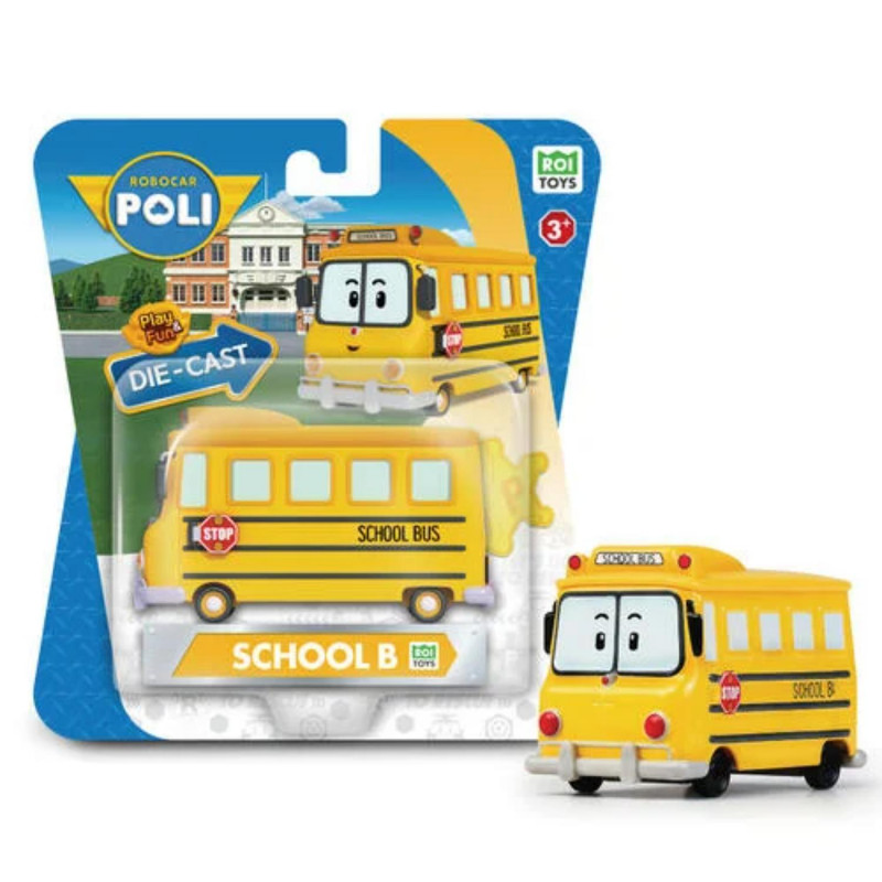 ROBOCAR POLY School Bus Die-Cast 