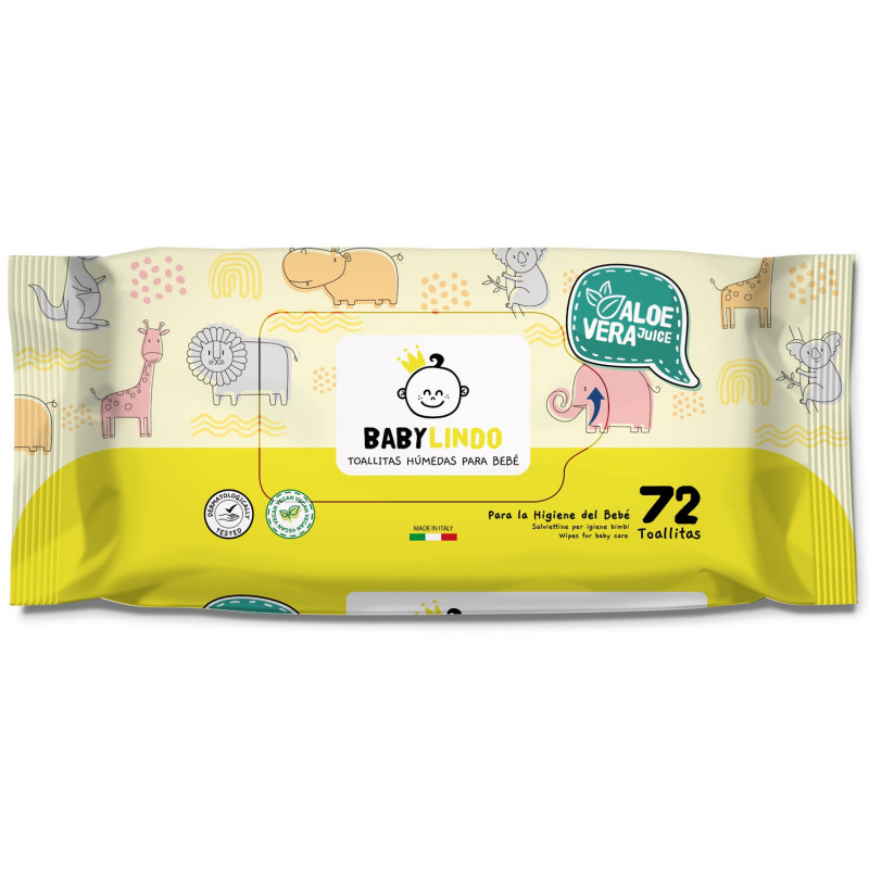 Baby lindo baby vl. maramice aloa vera 72 kom 
