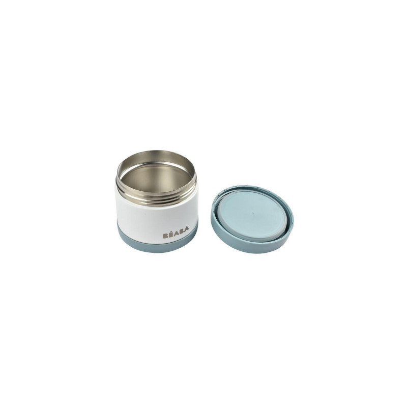 Beaba inox termo posuda 500ml, baltic blue/white 
