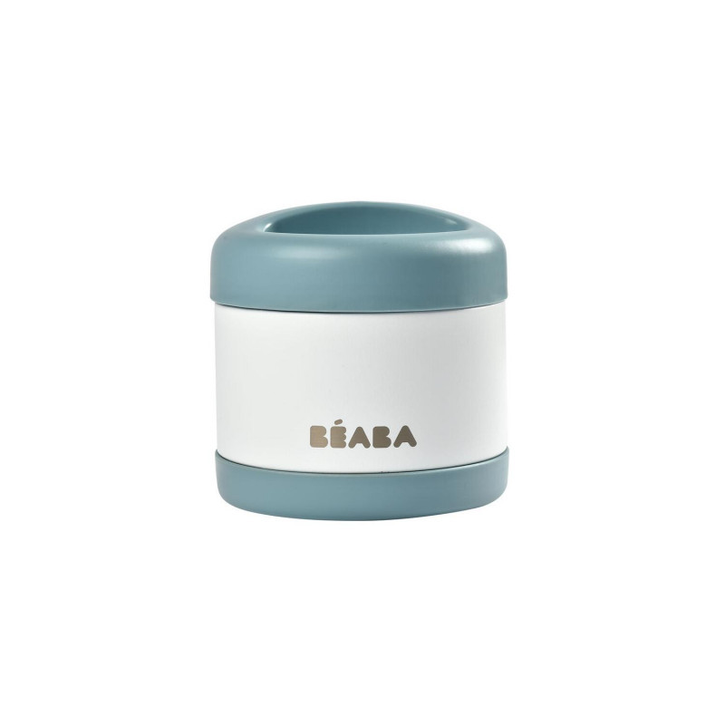 Beaba inox termo posuda 500ml, baltic blue/white 