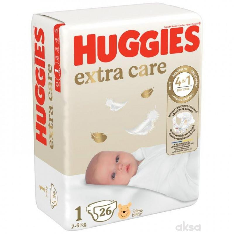 Huggies pelene extra care newborn  2-5kg 26kom 