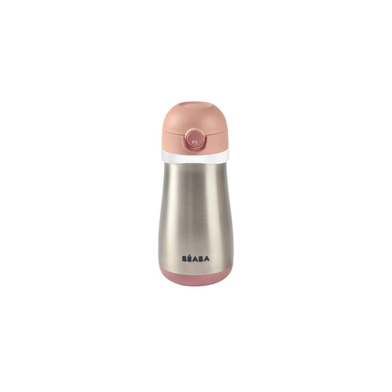Beaba flašica od nerđajućeg 350ml, old pink 