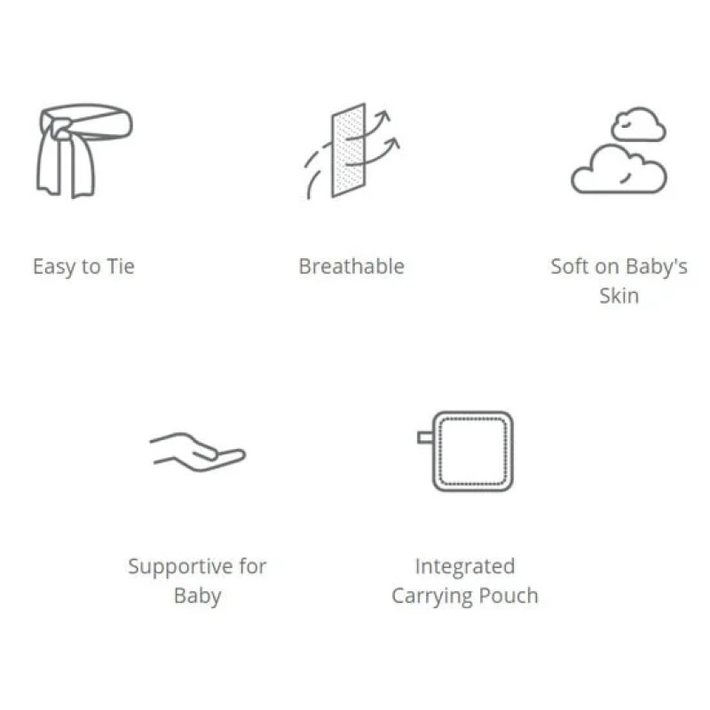 Ergobaby marama Aura Sustainable, Soft Black 