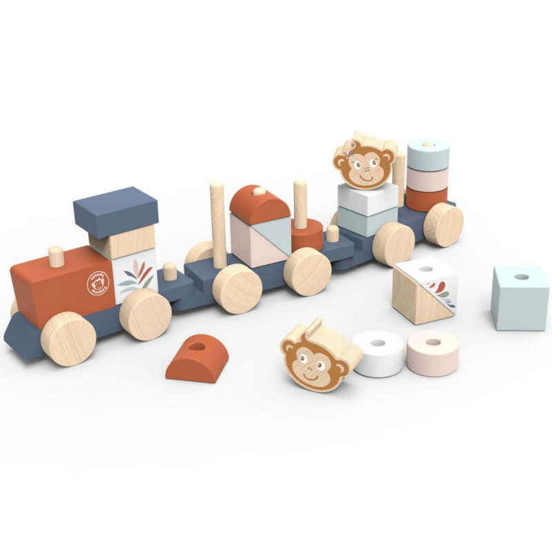 Speedy Monkey Drveni voz umetaljka 