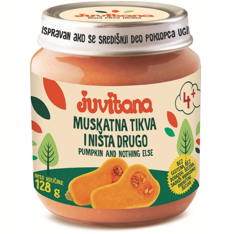 Juvitana kašica od muskantne tikve 128g 
