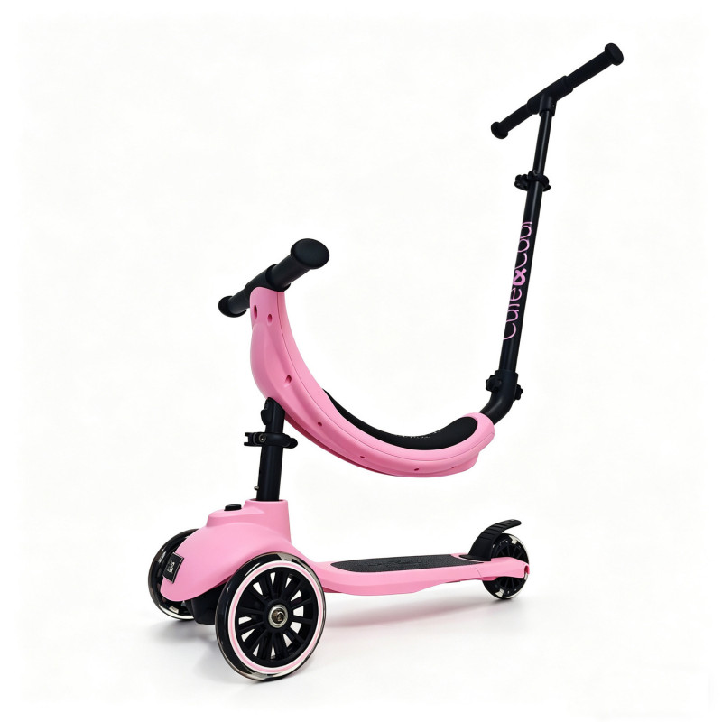 Cute&cool Mini Deluxe Scooter 4 in 1, Pink 