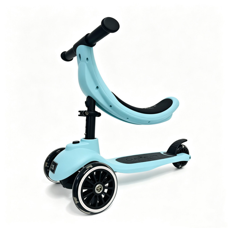 Cute&cool Mini Deluxe Scooter 4 in 1, Turquoise 