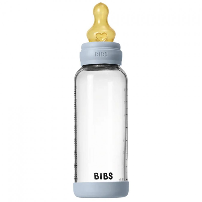 Bibs staklena flašica 240 ml Baby Blue 