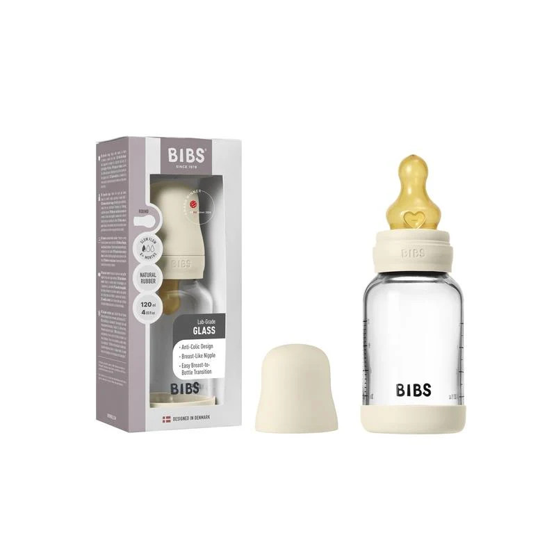 Bibs staklena flašica 120 ml Ivory 