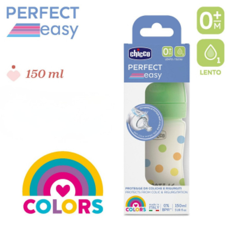Chicco PE plastična flašica,uni,silikon,150ml 