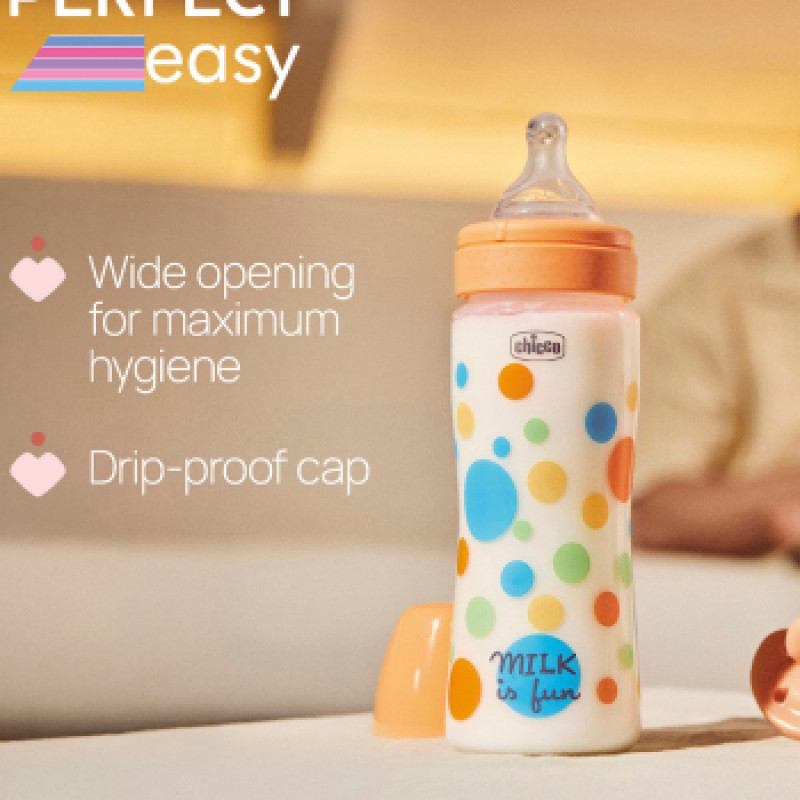 Chicco PE plastična flašica,silikon,deč.330ml 