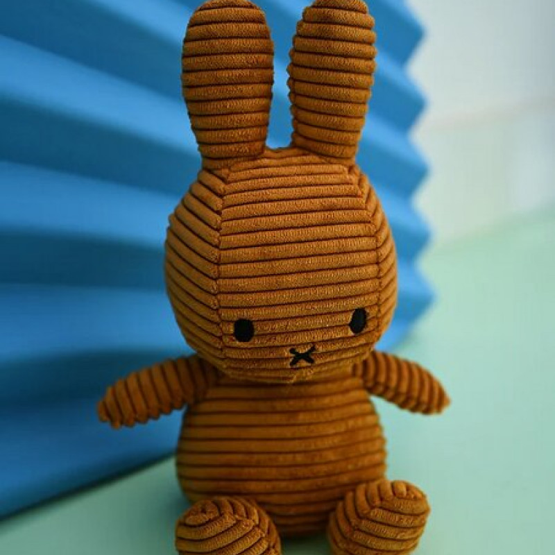 Miffy plišani zeka Eco Corduroy 23cm Cinnamon 