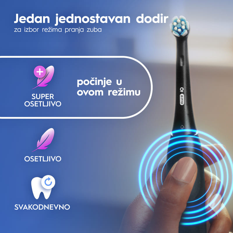 Oral-B iO 2 elek.čet. za zube, 1 glava,set, crna 