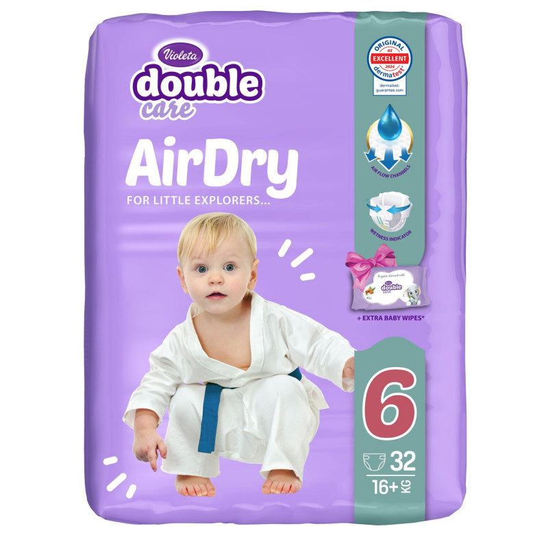 Violeta pelene double care air dry 6 junior+ 36kom 
