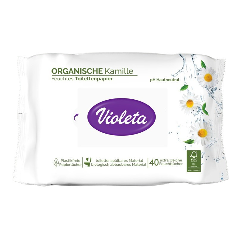 Violeta vlažni toalet papir Kamilica 40/1 