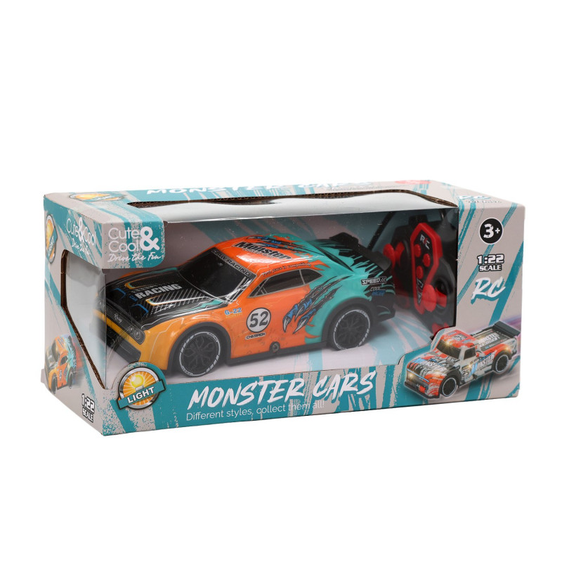 Cute&Cool RC auto narandžasto-crni, 1:22 