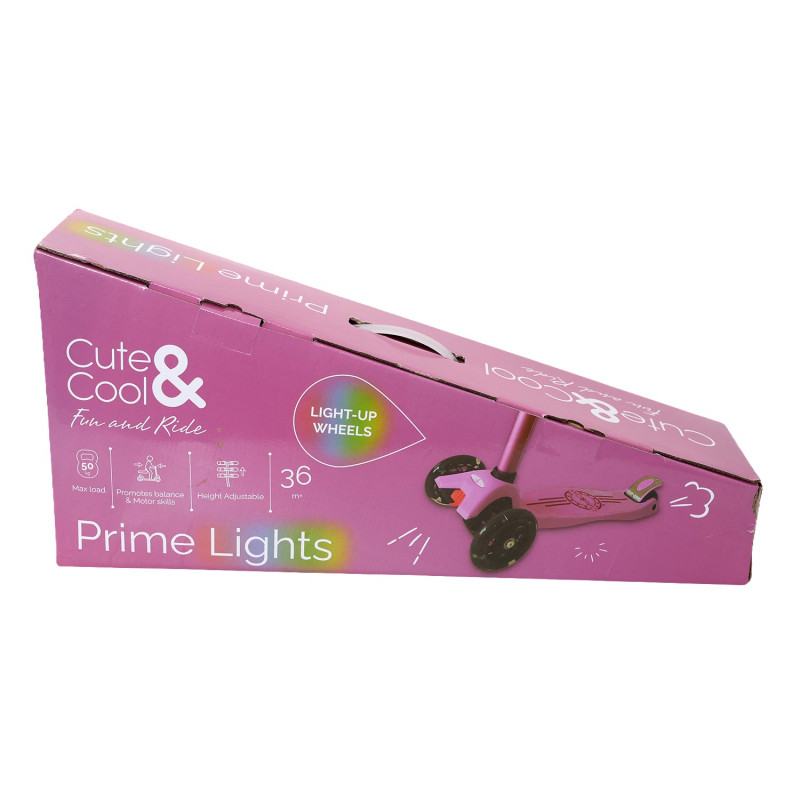 Cute&Cool trotinet Prime Lights, Pink 