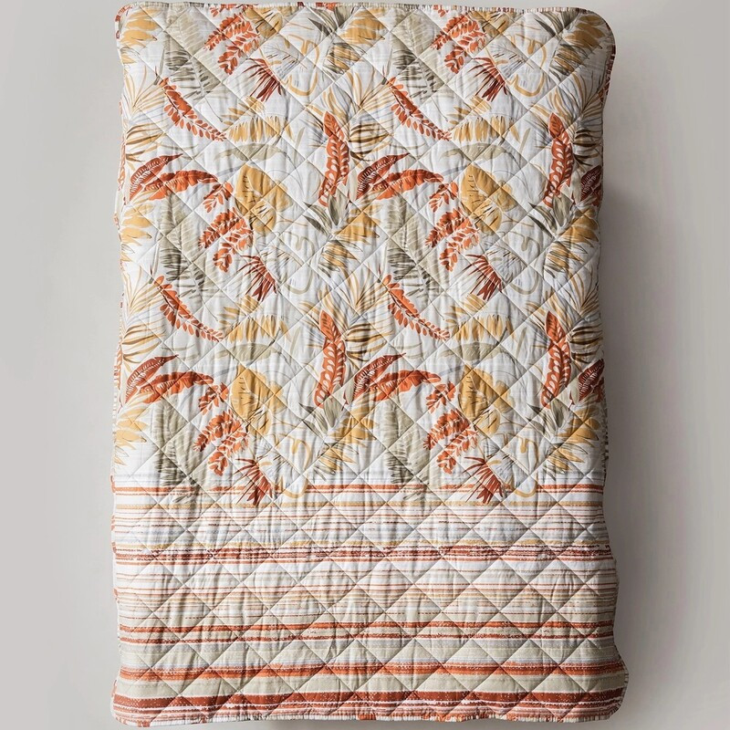 Stefan prekrivač narandžasti listovi, 200x200 