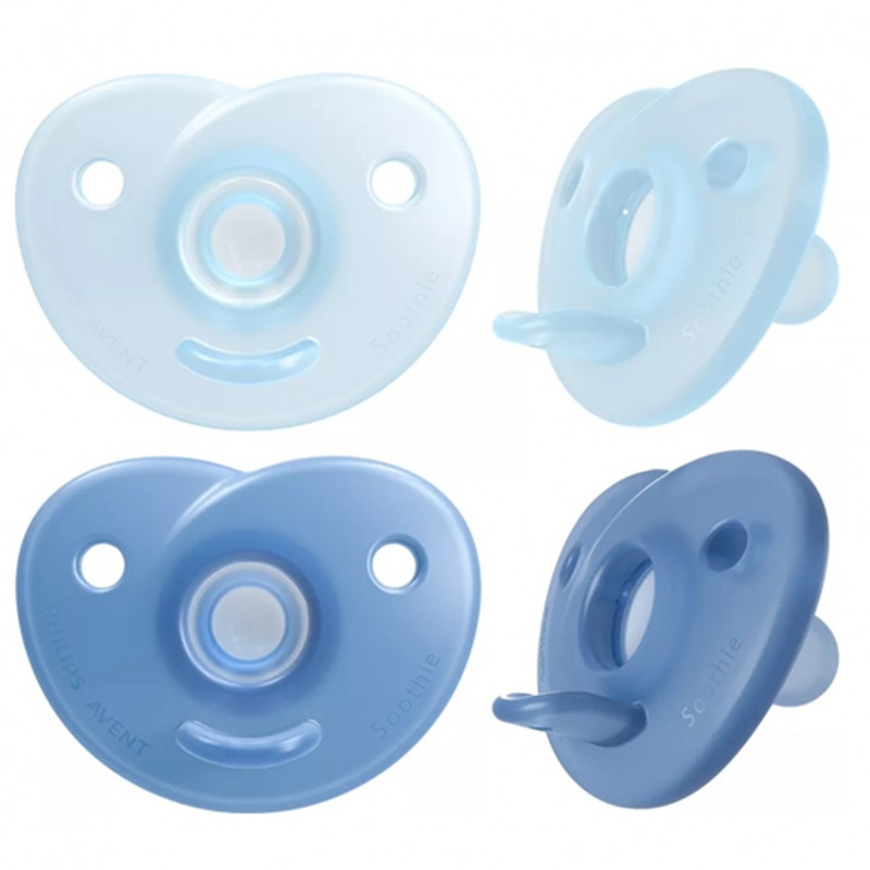 Avent varalica soothie 0-6m blue/l.blue 2kom 