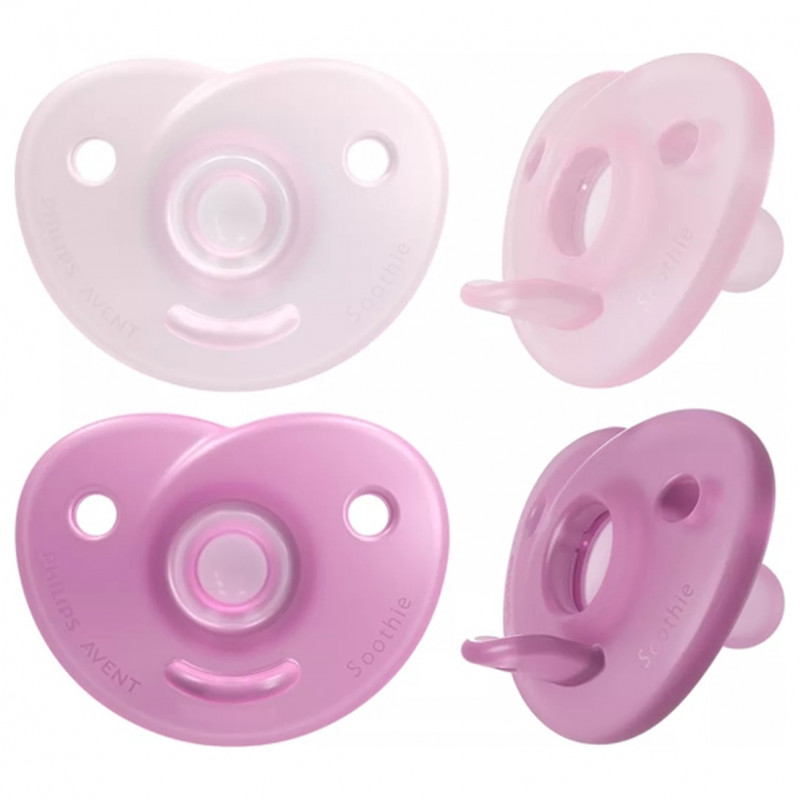 Avent varalica soothie 0-6m pink/l.pink 2kom 