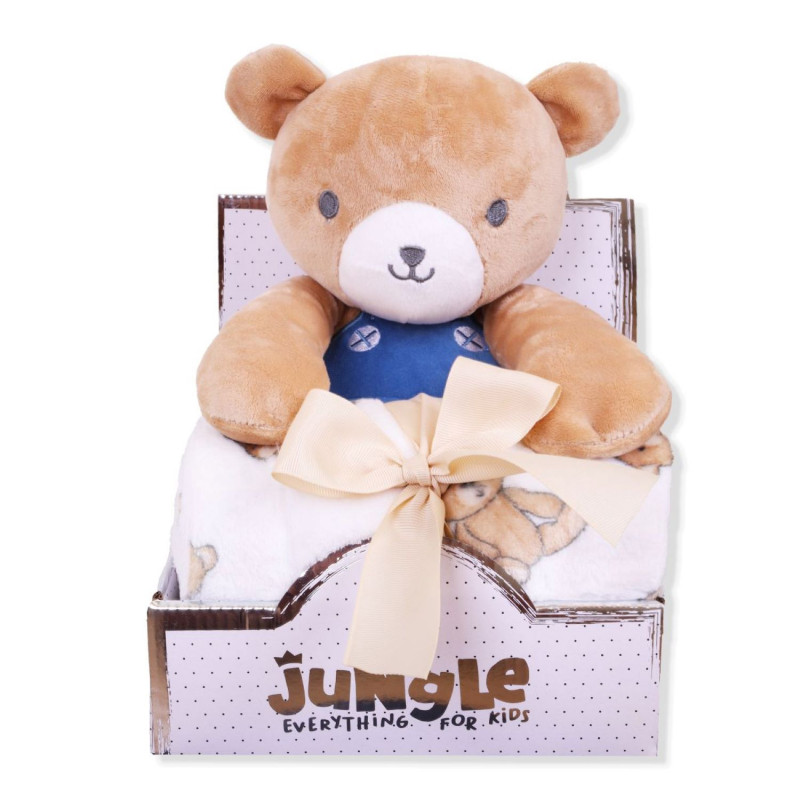 Jungle ćebe sa igračkom, meda 