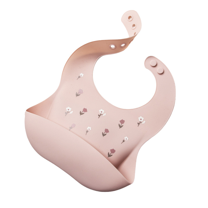 Baby Chef silikonska portikla roze, cvetići 