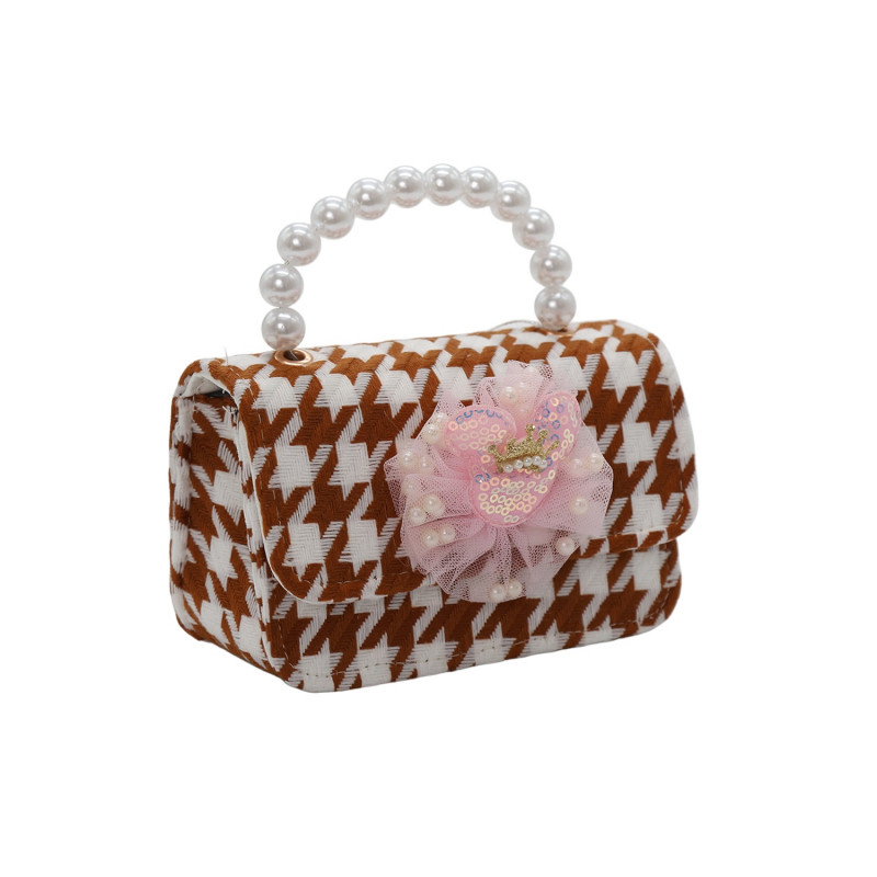 Lillo&Pippo torbica sa perlama, braon 