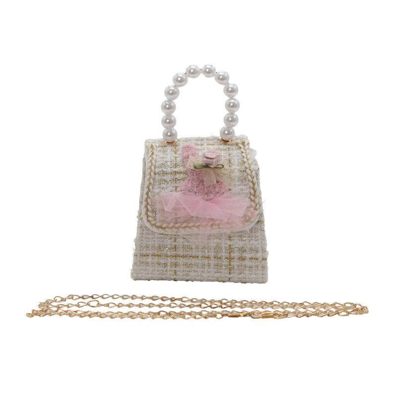 Lillo&Pippo torbica sa perlama, bež 