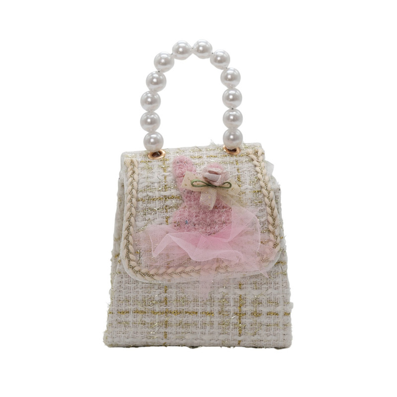 Lillo&Pippo torbica sa perlama, bež 