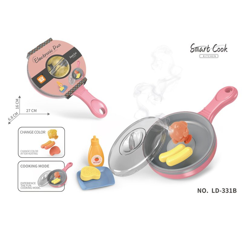 HK Mini elektronski tiganj roze 