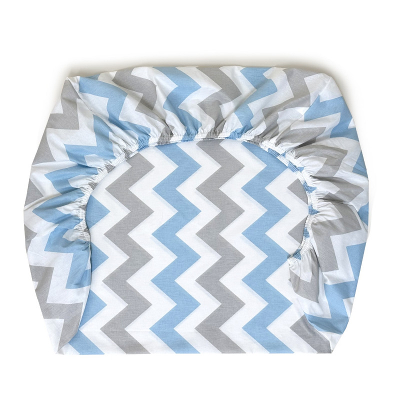 Lillo&Pippo čaršav-lastiš „cik-cak“ 60x120cm 