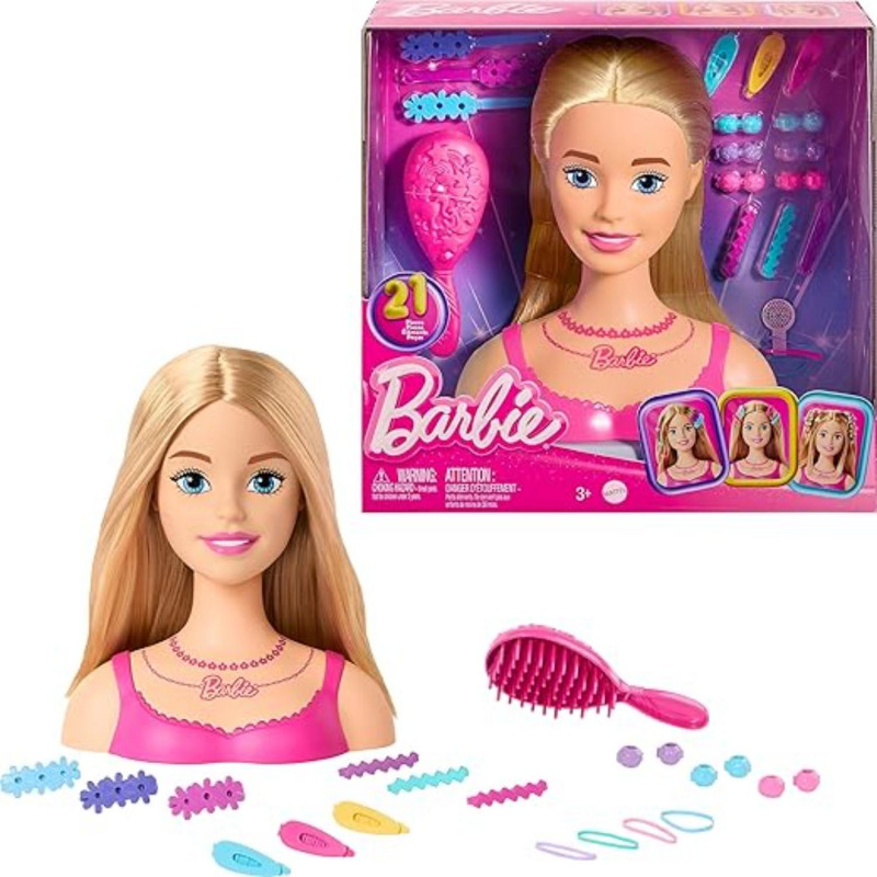 Barbie Glava lutke stilizovanje kose-20 aksesoara 