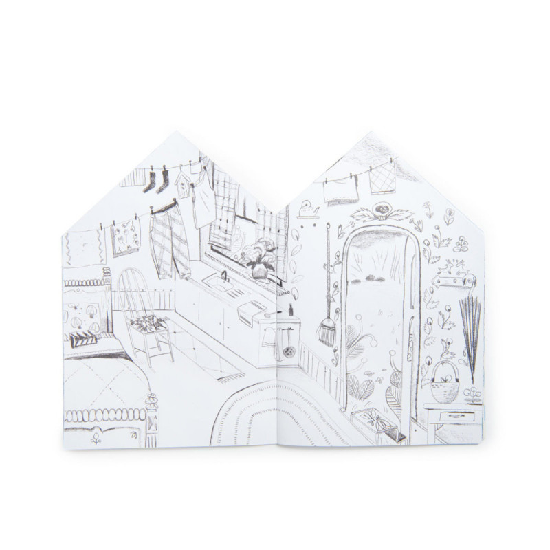 Moulin Roty bojanka Les Minouchkas sa stikerima 