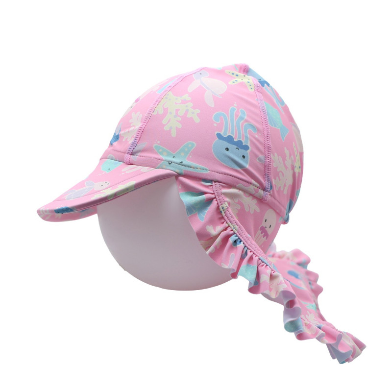 Lillo&Pippo jednodelni kupaći + kapa, devojčice 