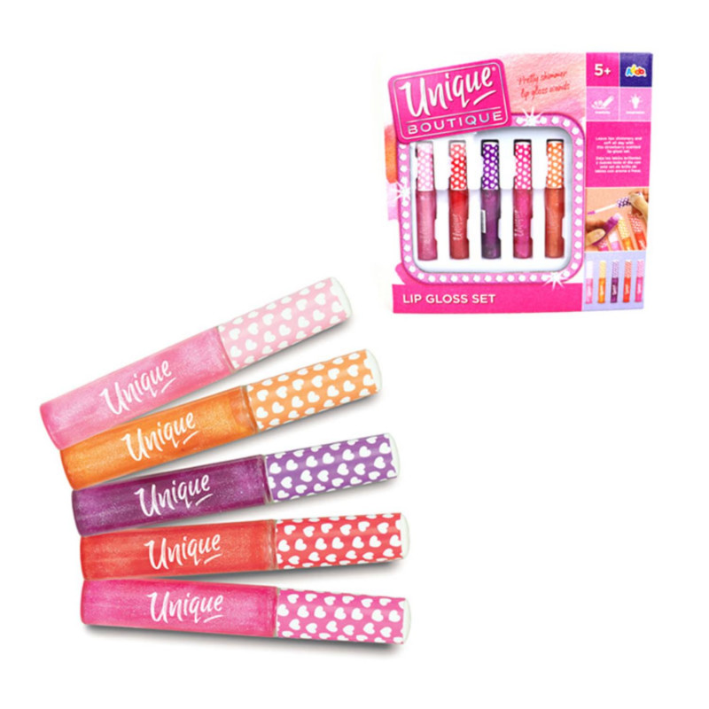 Unique Boutique Dečiji sjaj za usne 5 u kutiji 