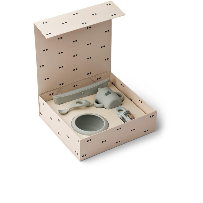 Liewood set za hranjenje 5pcs Mileah,Dove blue 