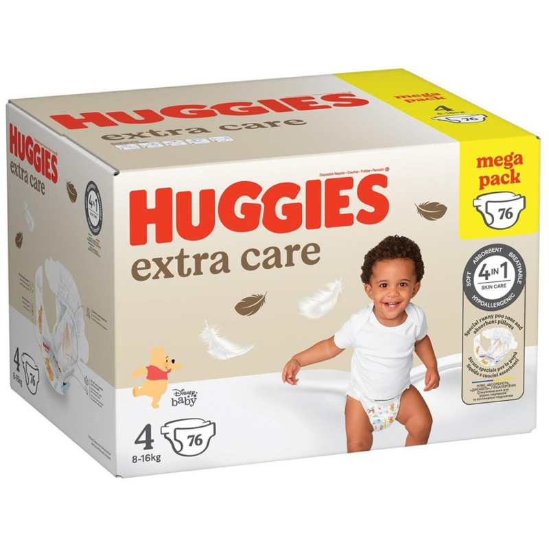 Huggies pelene extra care BOX 4 8-16kg 76kom 