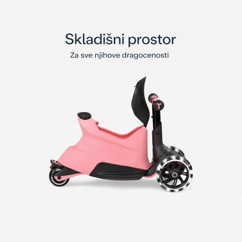 Smarttrike Xtend guralica/trotinet 4u1 roze 