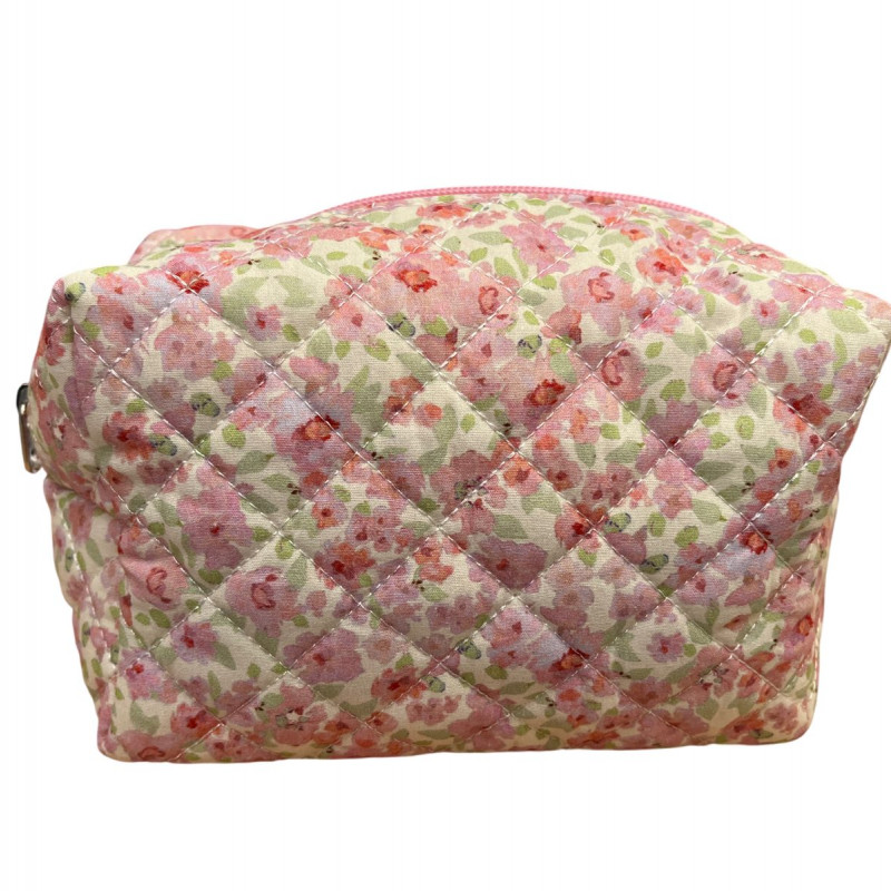 Be Cute neseser roze sa cvetićima 17*11*10cm 