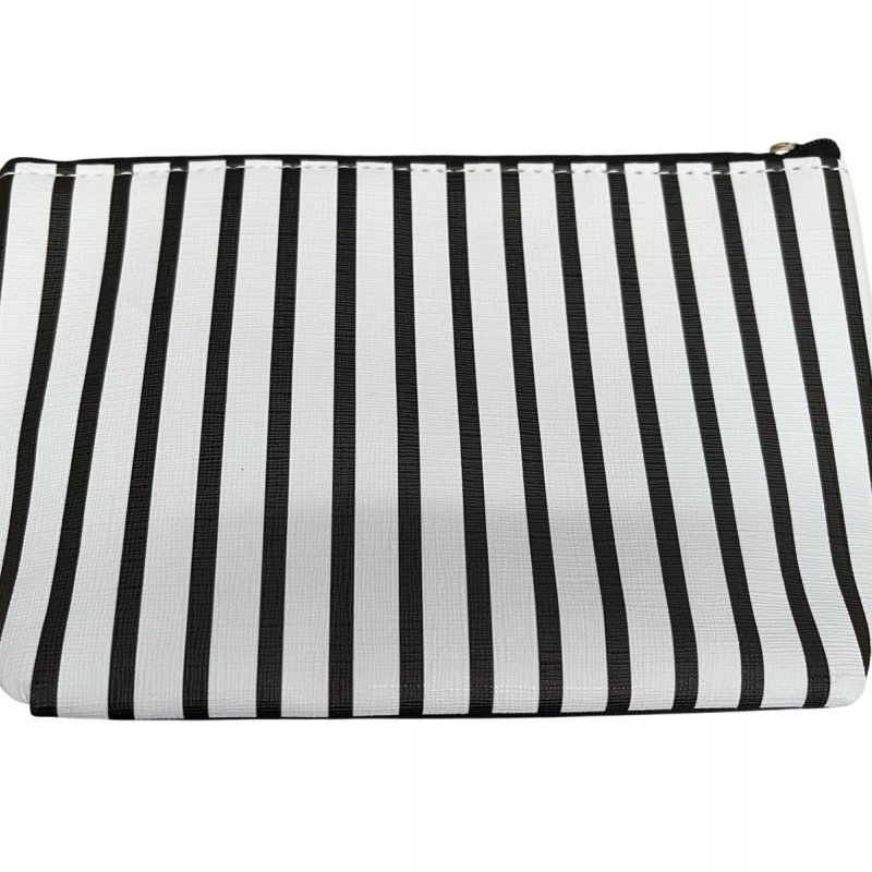 Be Cute neseser sa linijama crno beli 21*13*7cm 