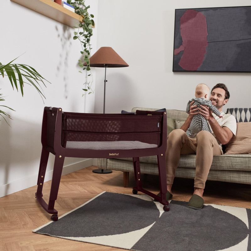 SnuzPod Studio kolevka za bebe,Rome Burgundy 